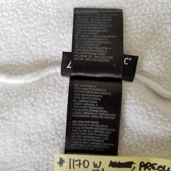 The North Face Iconic Polartec fleece Denali Jacket White XS - Picture 14 of 16